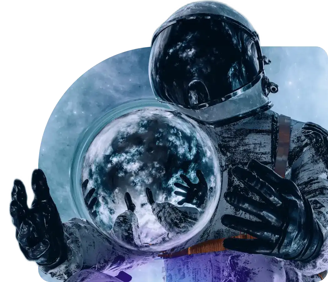 Astronauta Refletindo